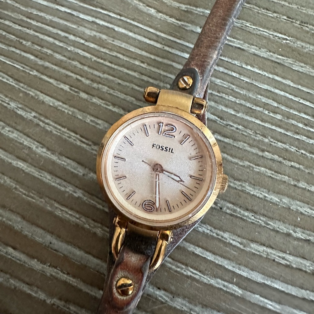 Small fossil watch
